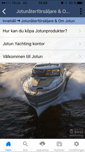 Jotun Yachting båtvårdsapp