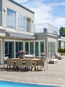 Hus målat med DEMIDEKK