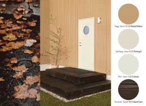Okergul palett for høst