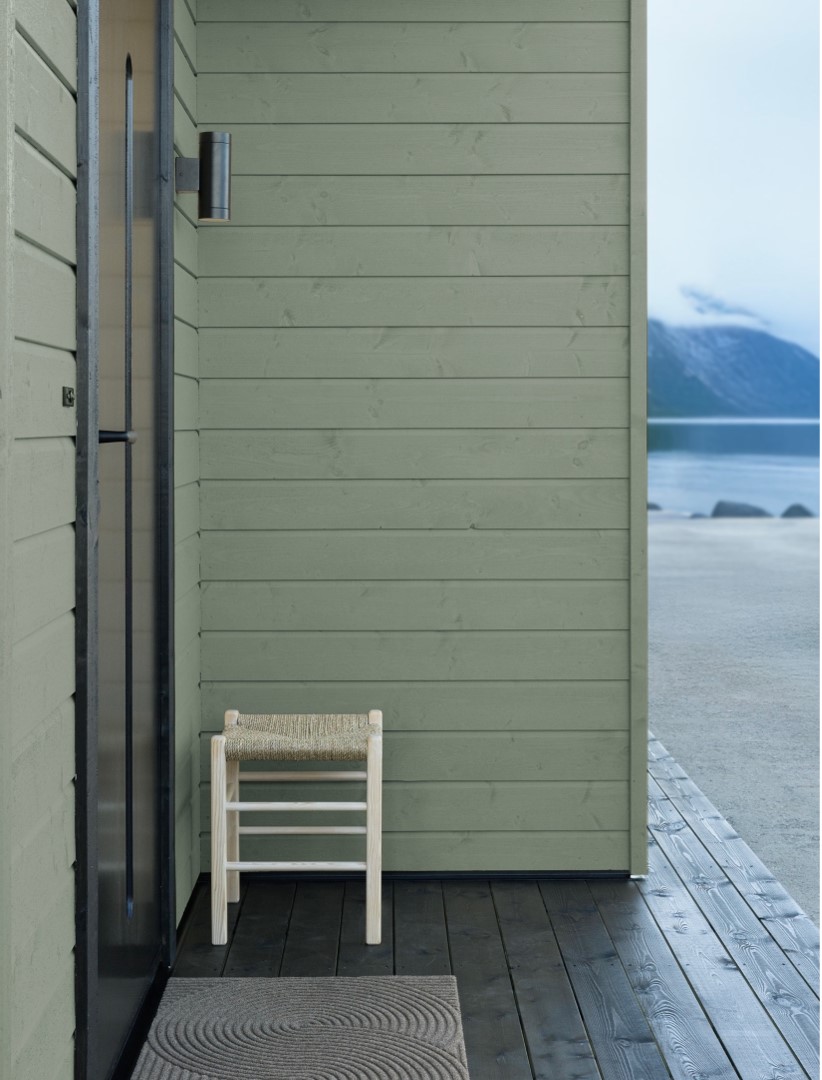 TREBITT_9717_Soft-Green_TREBITT_0683_Sotgrå_JOTUN_0966_Sort